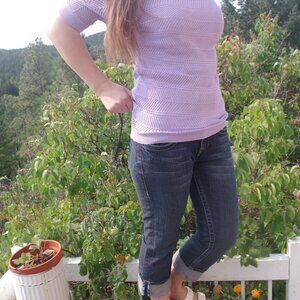 Capris Wide Cuff Bottom Ladies Jeans By Bebe